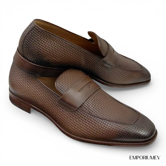 Hugo Boss Penny Brown Leather Loafers UK 8 US 9
